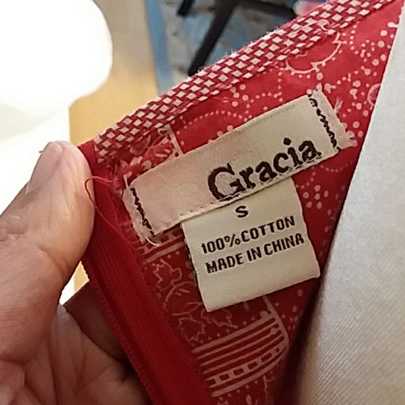 Red summer dress - Picture 6 of 7